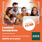 Abierto el plazo de admisión en los másteres oficiales de la UNED para el curso 2026/2027