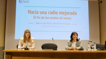 Imagen ponencia "El fin de los medios de masas" de la semana de la radio